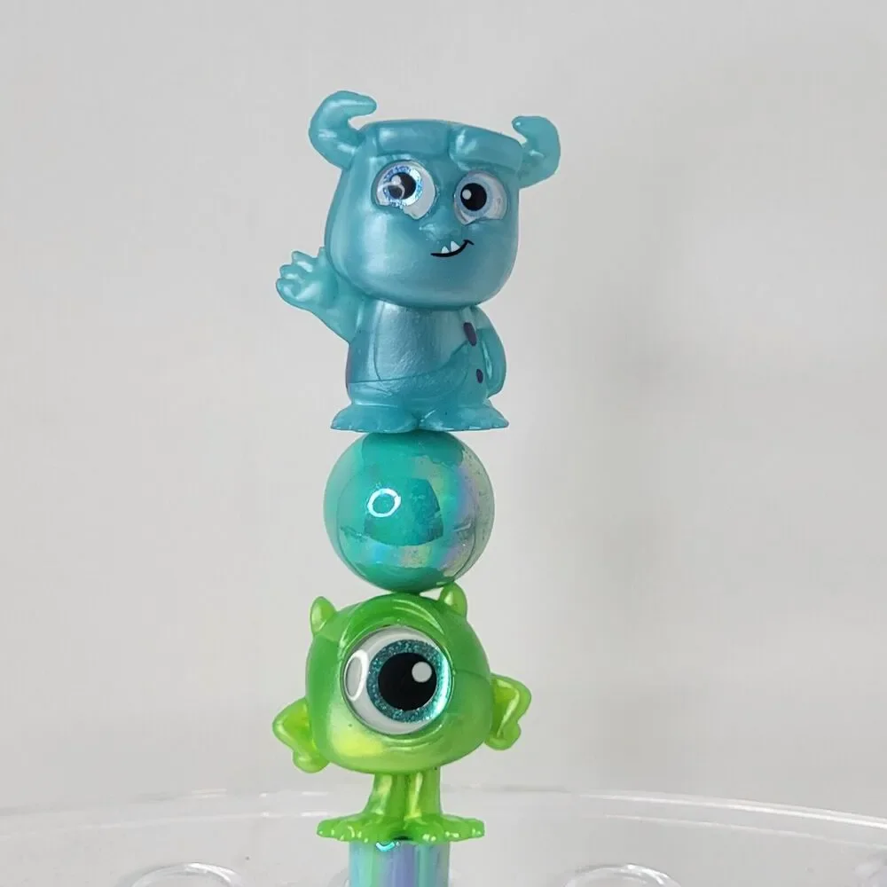 Disney Doorables Beaded Pen Mike Wazowski and Sulley from Monsters Inc